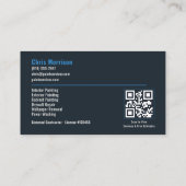 QR-Code für professionelle Hausanstrich-Dienstleis Visitenkarte (Rückseite)