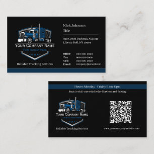 QR-Code für professionelle LKW-Transportunternehme Visitenkarte
