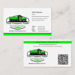 QR-Code für professionelle LKW-Transportunternehme Visitenkarte