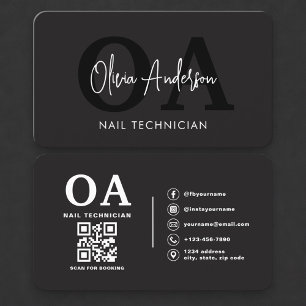 QR-Code für professionelle Nagel-Spezialisten Visitenkarte