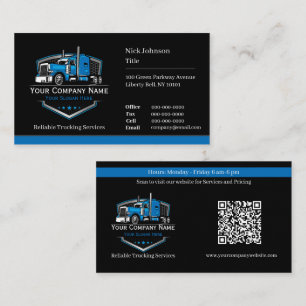 QR-Code für professionelle Speditionsunternehmen Visitenkarte