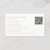 QR-Code für Quill Mobile Notary Visitenkarte (Rückseite)