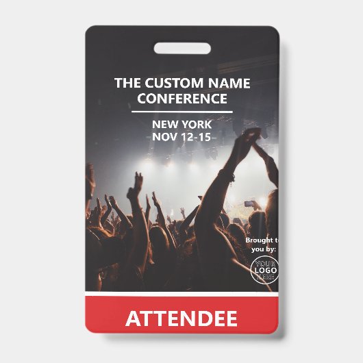 QR-Code für Red Access Pass-Logo auf der Konferenz Ausweis (Front)