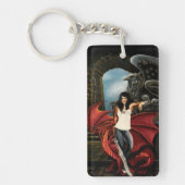 QR-Code für Red Dragon Urban Fantasy Schlüsselanhänger (Vorderseite)