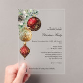 QR-Code für Red gold Business mattiertes Party Acryleinladungen (Insitu (Handheld))