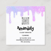 QR-Code für ReinigungsHouse Office Services Quadratische Visitenkarte (Rückseite)