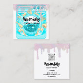 QR-Code für ReinigungsHouse Office Services Quadratische Visitenkarte (Vorne/Hinten)