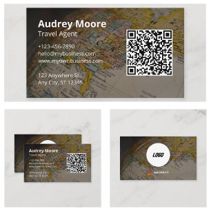 QR-Code für Reisebüro Visitenkarte
