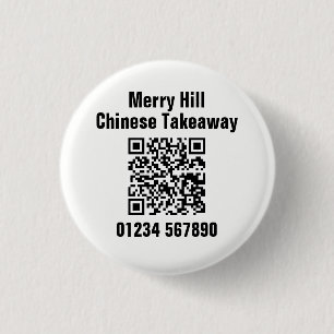 QR-Code für Restaurant-Abholung Online-Menü Button
