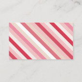 QR-Code für rosa Candy Strip Visitenkarte (Rückseite)