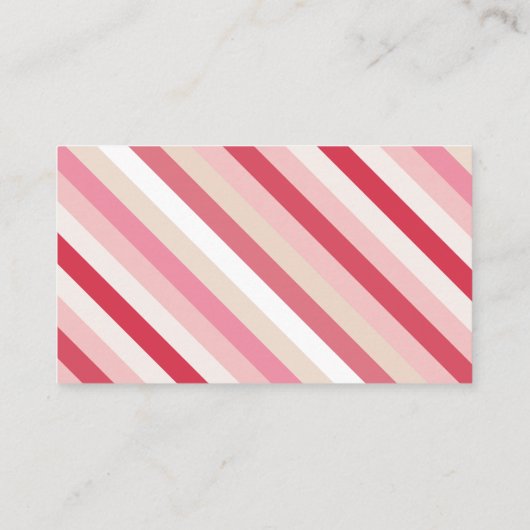 QR-Code für rosa Candy Strip Visitenkarte (Rückseite)