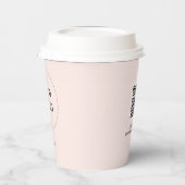 QR-Code für Rosa Simple Heart Business-Logo Pappbecher (Links)