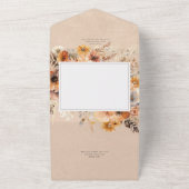 QR-Code für Rustikal-Boho Fall Peach & Rust-Floral All In One Einladung (Außenbereich)