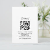 QR-Code für rustikale Boho Floral Wedding Cards RSVP Karte (Stehend Vorderseite)