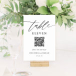 QR-Code für rustikale Hochzeiten Tischnummer<br><div class="desc">Rustikale Hochzeitsstipps mit QR-Code-Tischnummer-Zeichen</div>