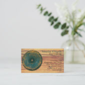 QR-Code für rustikale Rundsäge Visitenkarte (Stehend Vorderseite)