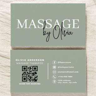 QR-Code für Sage Green Massage Therapeut Visitenkarte