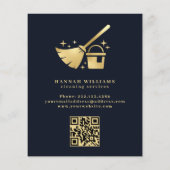 QR-Code für Säuberungsleistungen von Schiffen und  Flyer (Hinten)