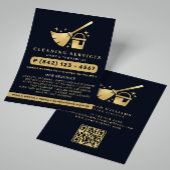 QR-Code für Säuberungsleistungen von Schiffen und  Flyer