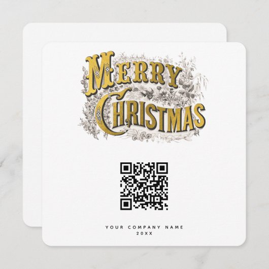 QR-Code für Scanner für Weihnachten (Vorne/Hinten)