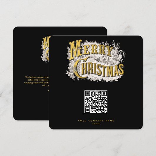 QR-Code für Scanner für Weihnachten (Vorne/Hinten)