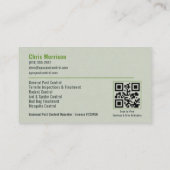 QR-Code für Schädlingsbekämpfer Visitenkarte (Rückseite)