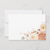 QR-Code für scharfer Fall Rust & Blush Boho RSVP Karte (Rückseite)