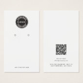 QR-Code für Schlichte Ohrsichtkarte (Vorne & Hinten)