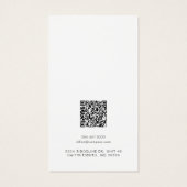QR-Code für Schlichte Ohrsichtkarte (Rückseite)