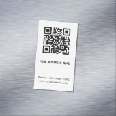 QR-Code für Schwarz und Weiß Magnetische Visitenkarte (Beispiel)