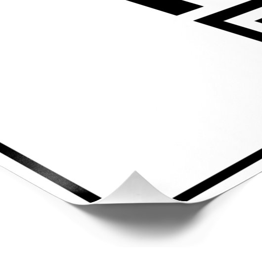 QR-Code für Schwarz und Weiß Poster (Ecke)