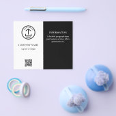 QR-Code für Schwarz-weiße Werbefirmen Flyer (Einzeln)
