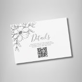 QR-Code für Schwarze Flöten - Detail Hochzeitenkar