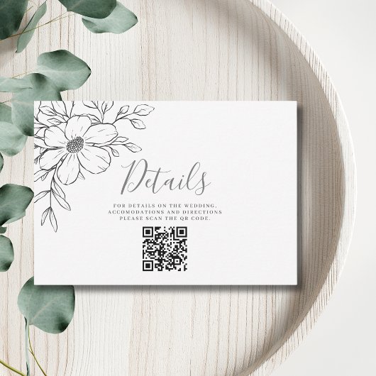 QR-Code für Schwarze Flöten - Detail Hochzeitenkar