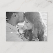 QR-Code für Schwarzes Foto, Hochzeiten der Mini-RS Mitteilungskarte (Rückseite)