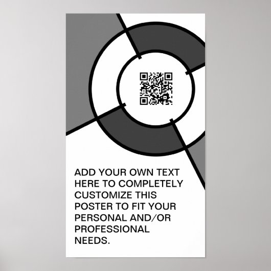 QR-Code für Schwarzweißbullen Poster (Vorne)