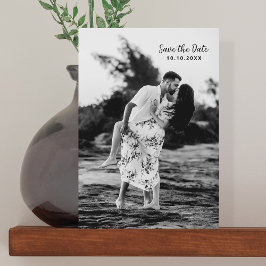 QR-Code für Schwarzweißfoto-Vorlage Save the Date