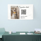 QR-Code für Signatur-Getränk hinzufügen Name des F Banner (Messeveranstaltung)