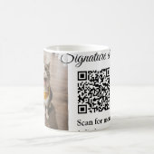 QR-Code für Signatur-Getränk hinzufügen Name des F Kaffeetasse (Mittel)