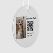 QR-Code für Signatur-Getränk hinzufügen Name des F Ornament (Vorderseite)