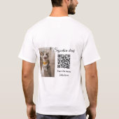 QR-Code für Signatur-Getränk hinzufügen Name des F T-Shirt (Rückseite)