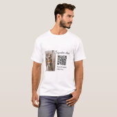 QR-Code für Signatur-Getränk hinzufügen Name des F T-Shirt (Vorne ganz)