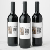 QR-Code für Signatur-Getränk hinzufügen Name des F Weinetikett (Flaschen)