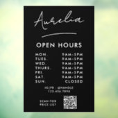 QR-Code für Signature-Logos für Geschäftsöffnungsz Fensteraufkleber (Blatt 3)