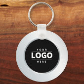 QR-Code für Silver Business-Logos Mitarbeiter-Schl Schlüsselanhänger (Vorderseite)