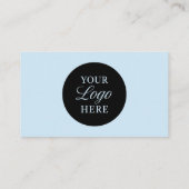 QR-Code für Sky Blue-Logos Minimalistisch Beruflic Visitenkarte (Rückseite)