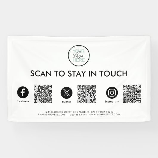 QR-Code für Social Media Banner (Horizontal)