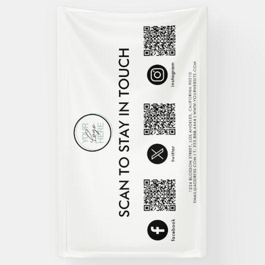 QR-Code für Social Media Banner (Vertikal)