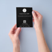 QR-Code für Social Media Black Flyer (Gruppe)