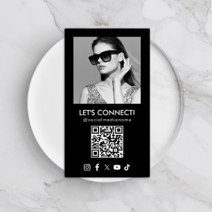 QR-Code für Social Media Hinzufügen von Bild-Schwa Visitenkarte